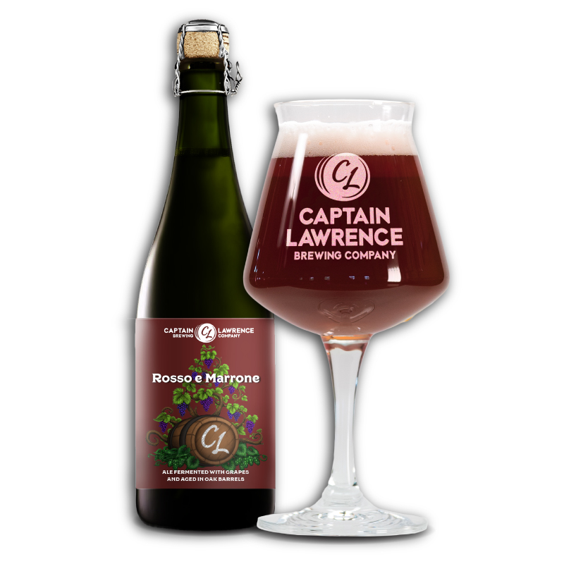 Rosso E Marrone bottle and teku