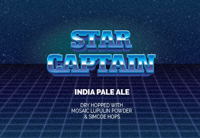 star captain label. A collaboration with 3 stars brewing