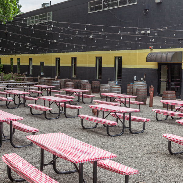 Elmsford - Outdoor beer garden area